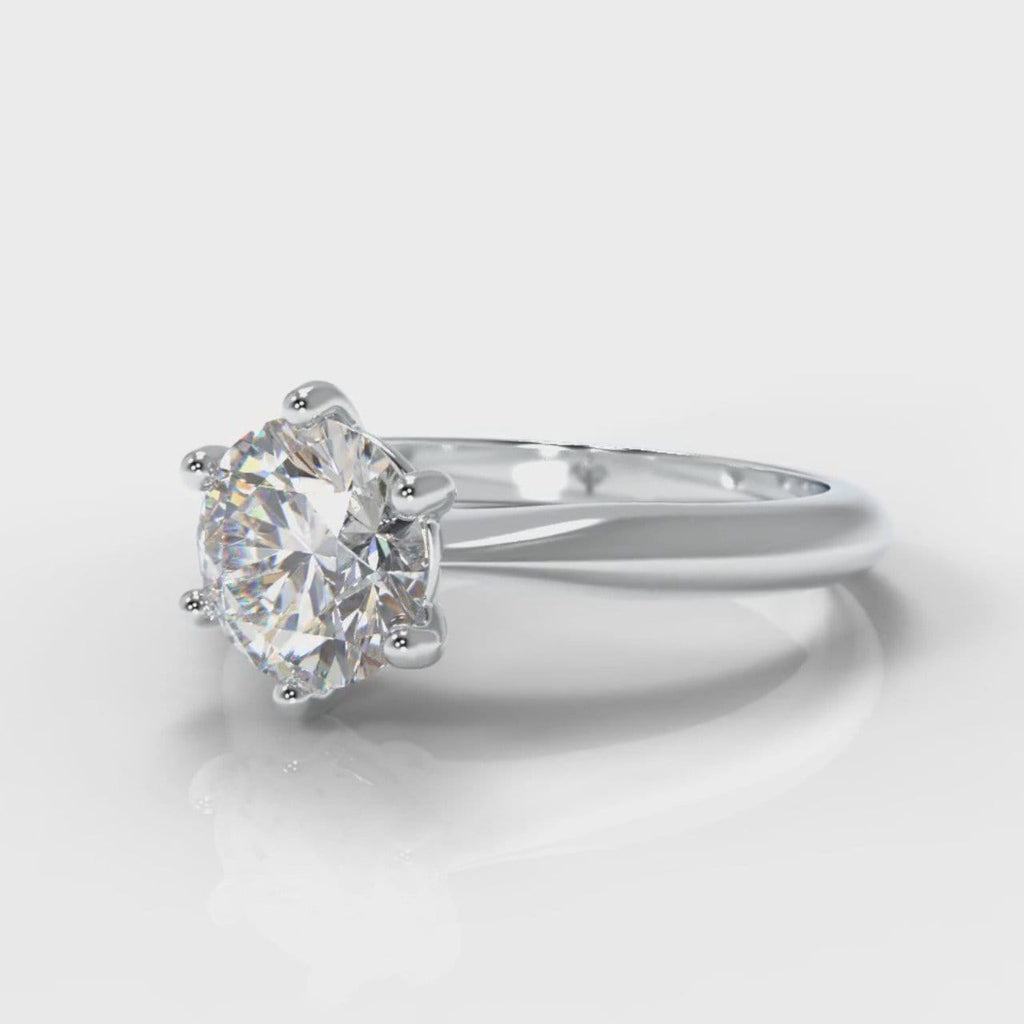 Star Solitaire Round Brilliant Diamond Engagement Ring