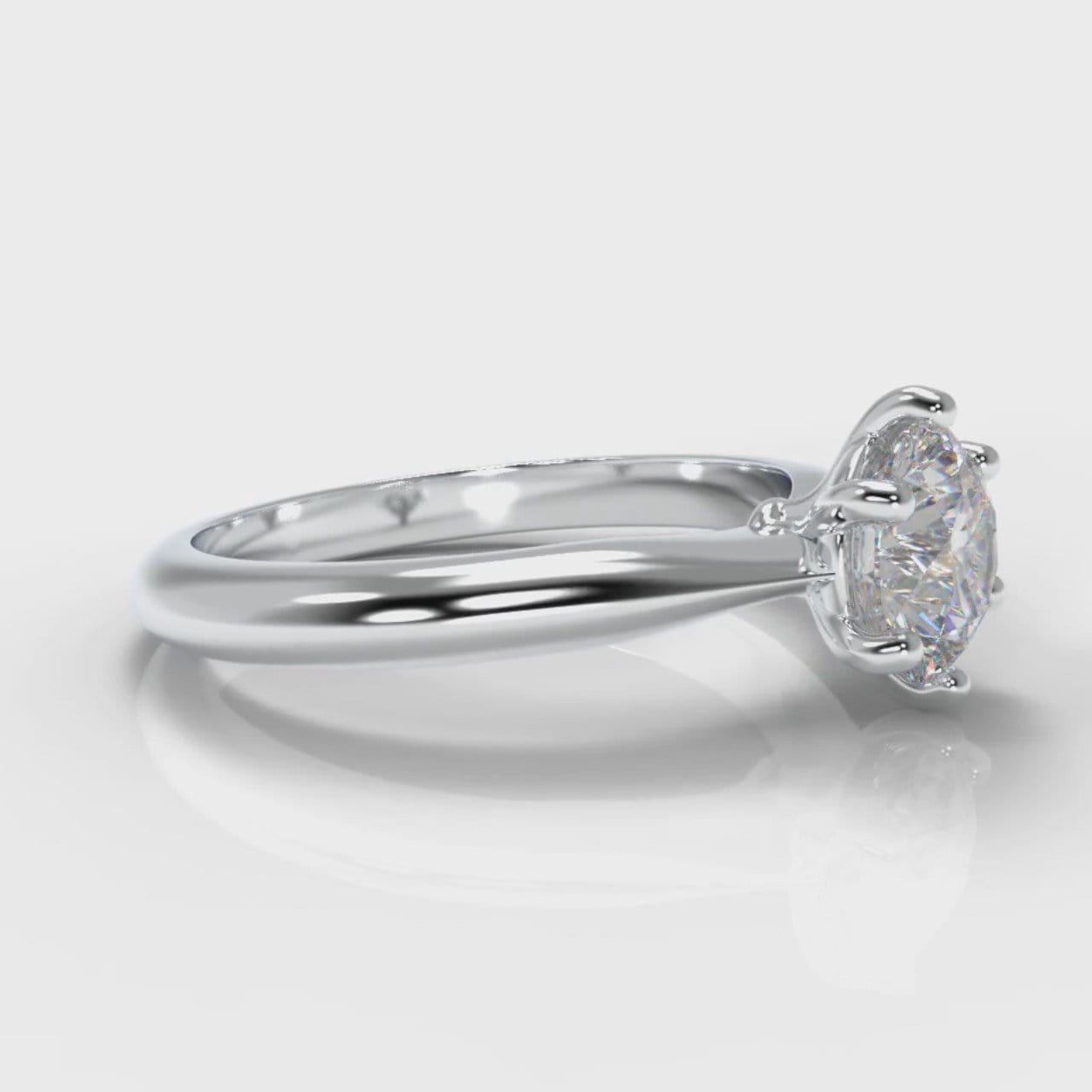 Star Solitaire Round Brilliant Diamond Engagement Ring