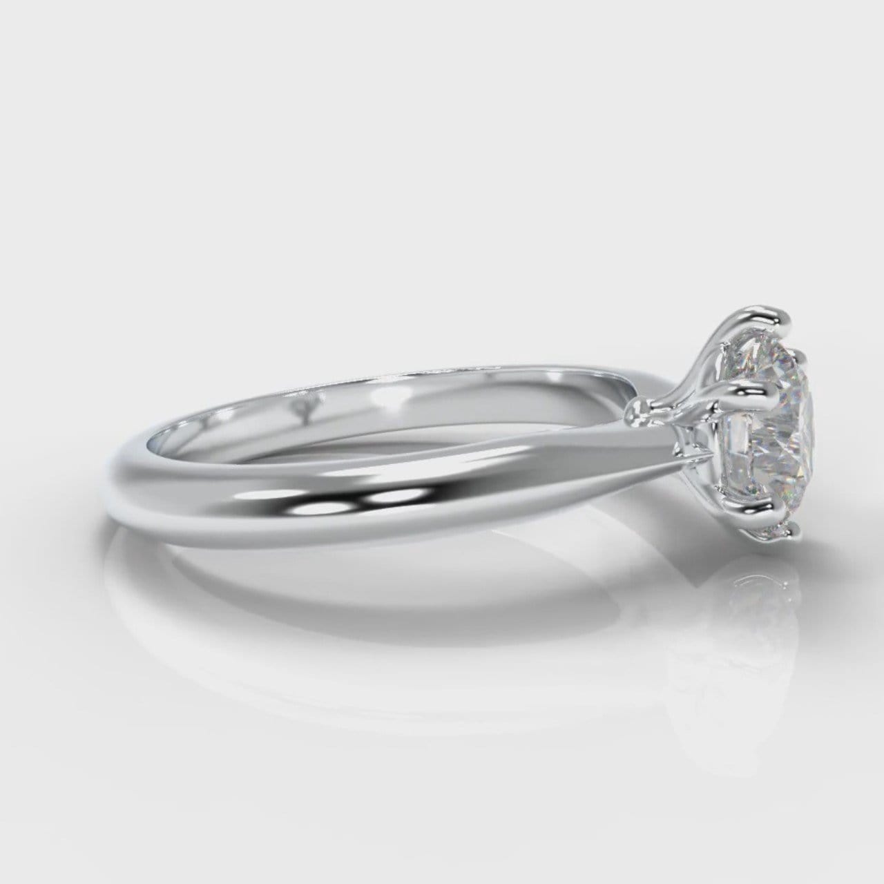 Star Solitaire Round Brilliant Diamond Engagement Ring