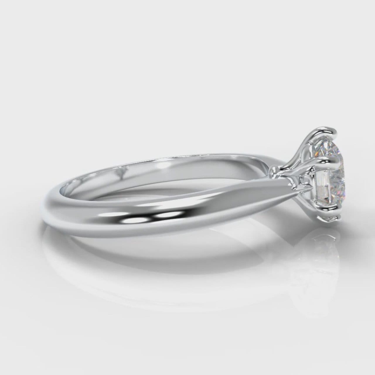 Star Solitaire Round Brilliant Diamond Engagement Ring