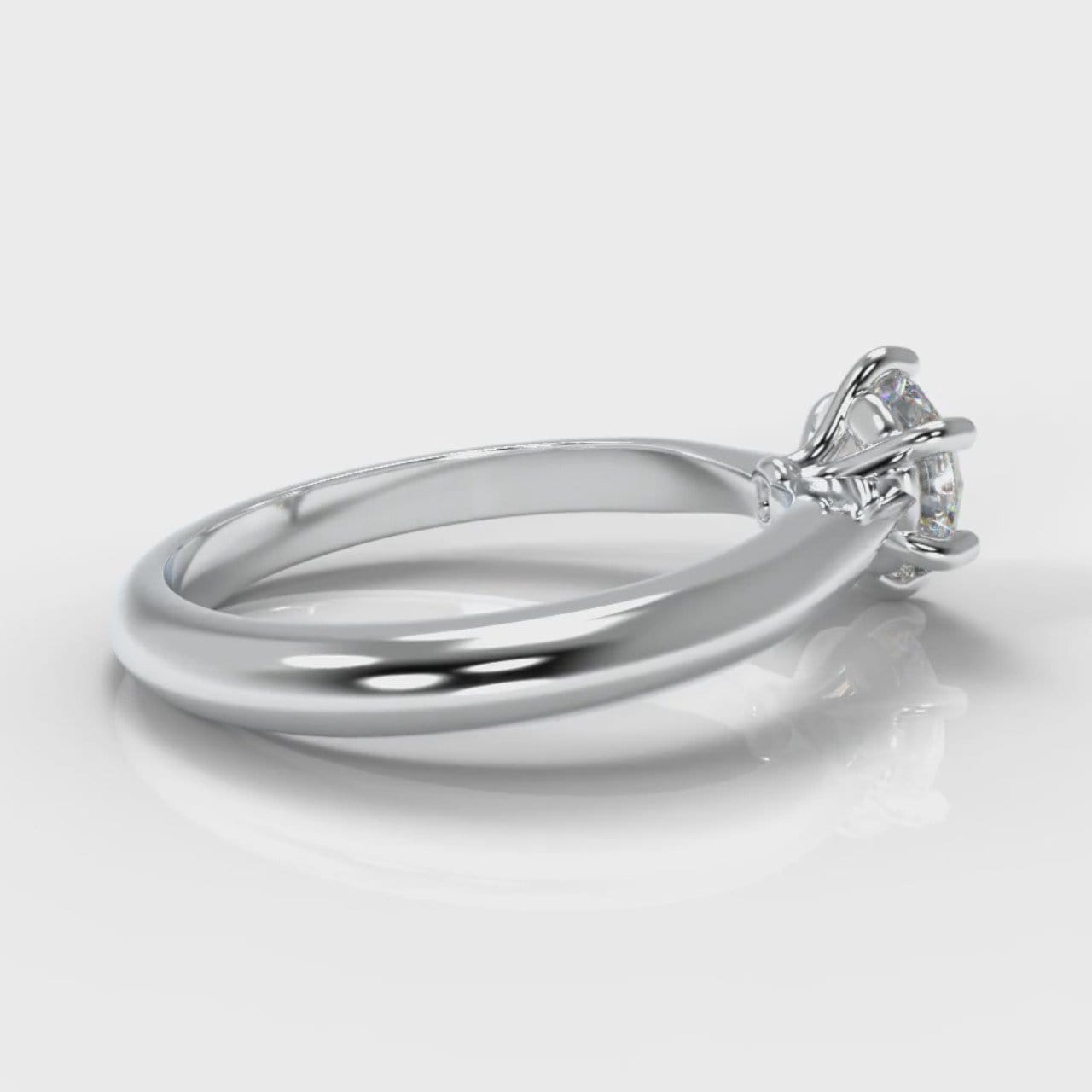 Star Solitaire Round Brilliant Diamond Engagement Ring