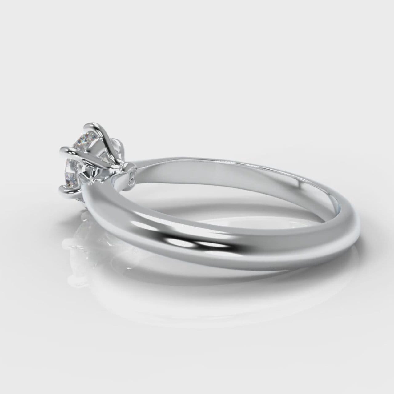 Star Solitaire Round Brilliant Diamond Engagement Ring