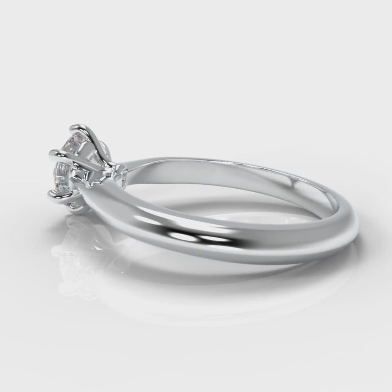 Star Solitaire Round Brilliant Diamond Engagement Ring