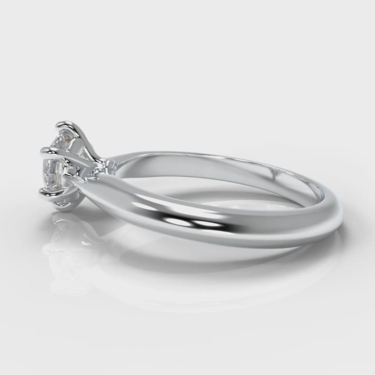 Star Solitaire Round Brilliant Diamond Engagement Ring