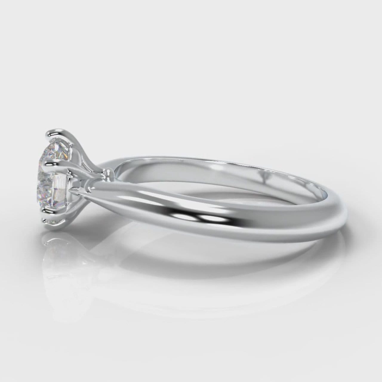 Star Solitaire Round Brilliant Diamond Engagement Ring