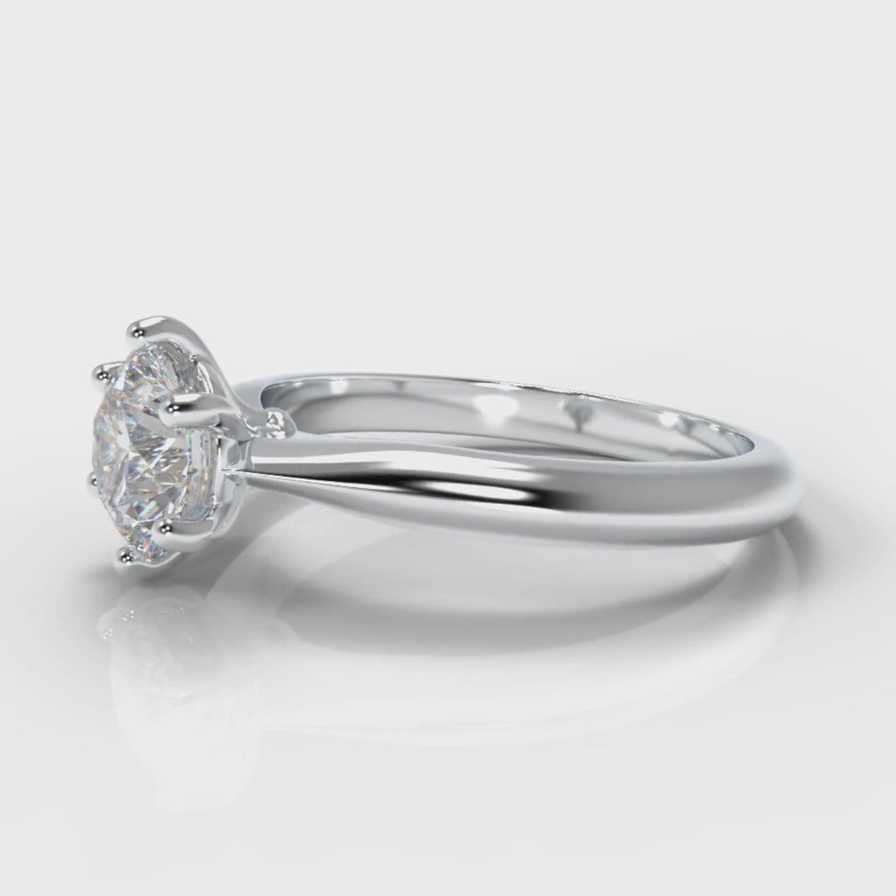 Star Solitaire Round Brilliant Diamond Engagement Ring