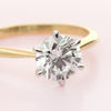Solitaire diamond engagement ring 