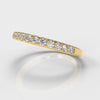 Micropavé Diamond Wedding Ring - Yellow Gold
