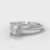 Timeless solitaire diamond engagement ring