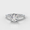 Diamond Set Shoulders Engagement Rings