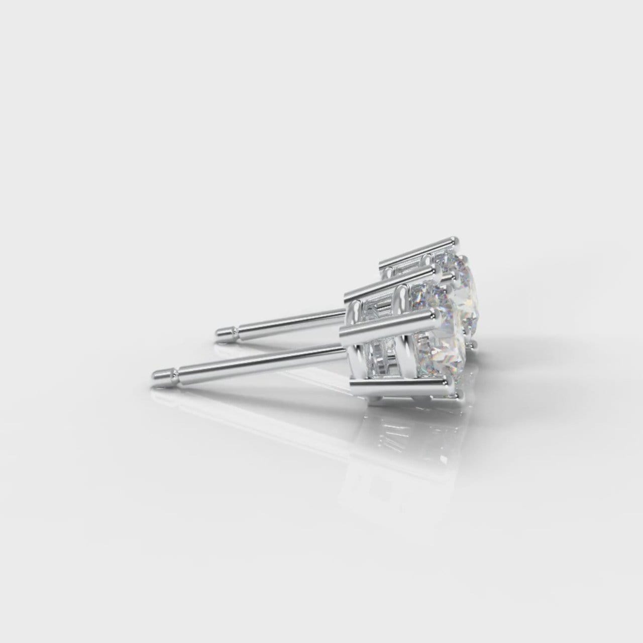 Six Claw Diamond Stud Earrings (Lab Grown Diamonds)
