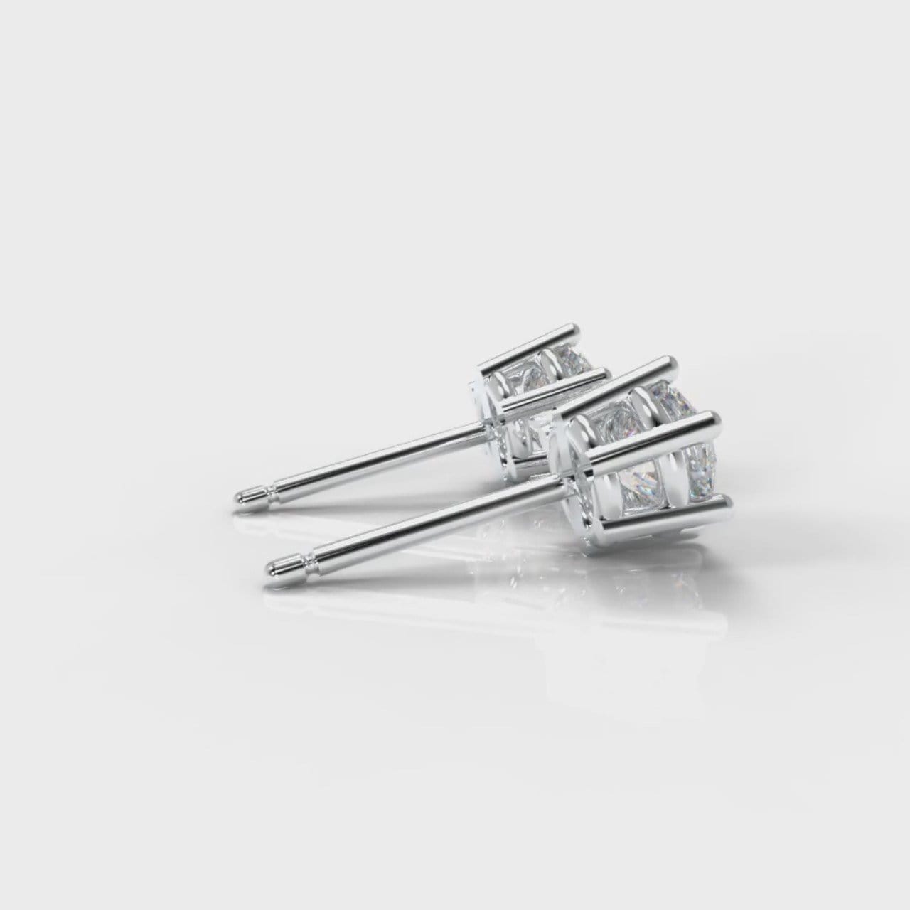 Six Claw Diamond Stud Earrings (Lab Grown Diamonds)