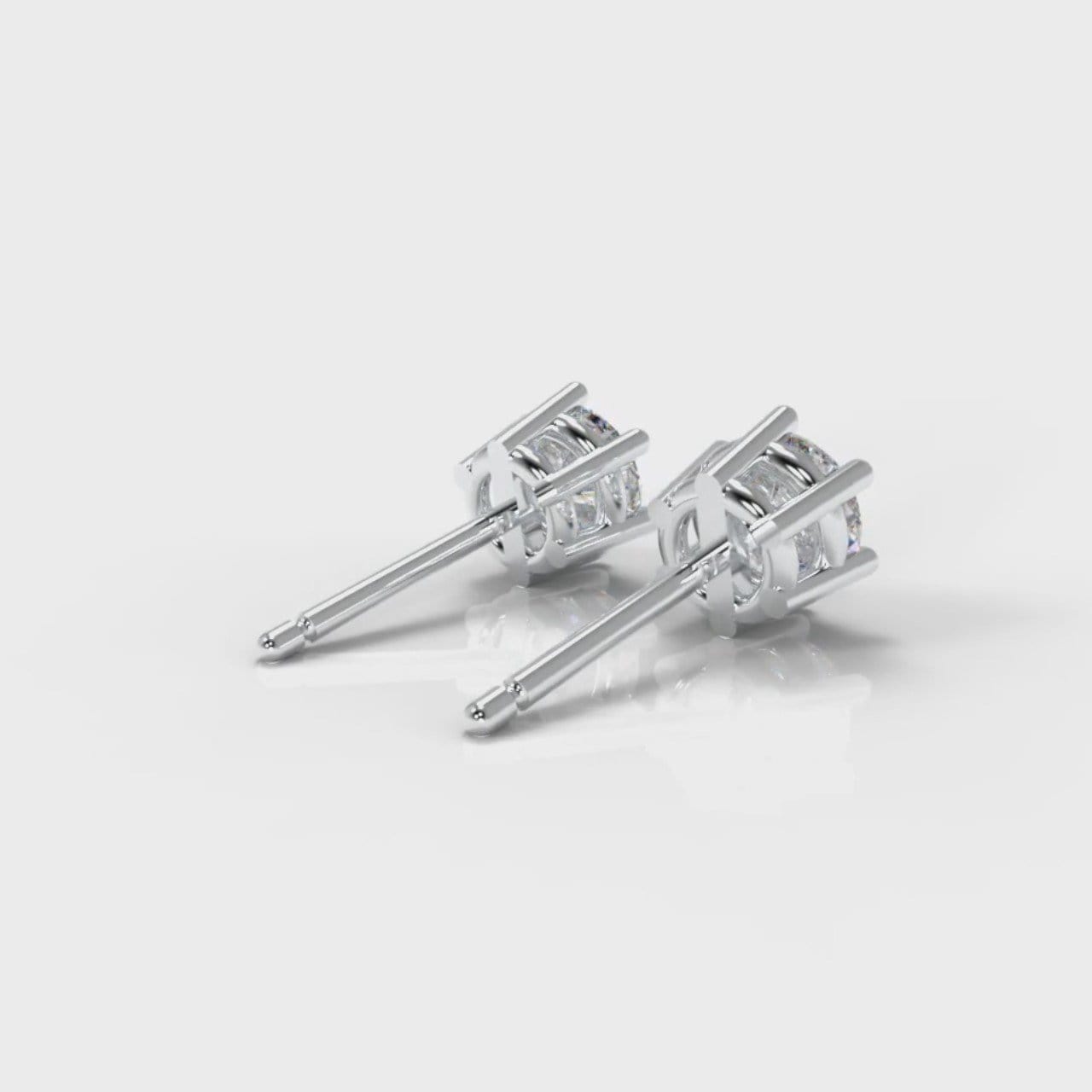 Six Claw Diamond Stud Earrings (Lab Grown Diamonds)