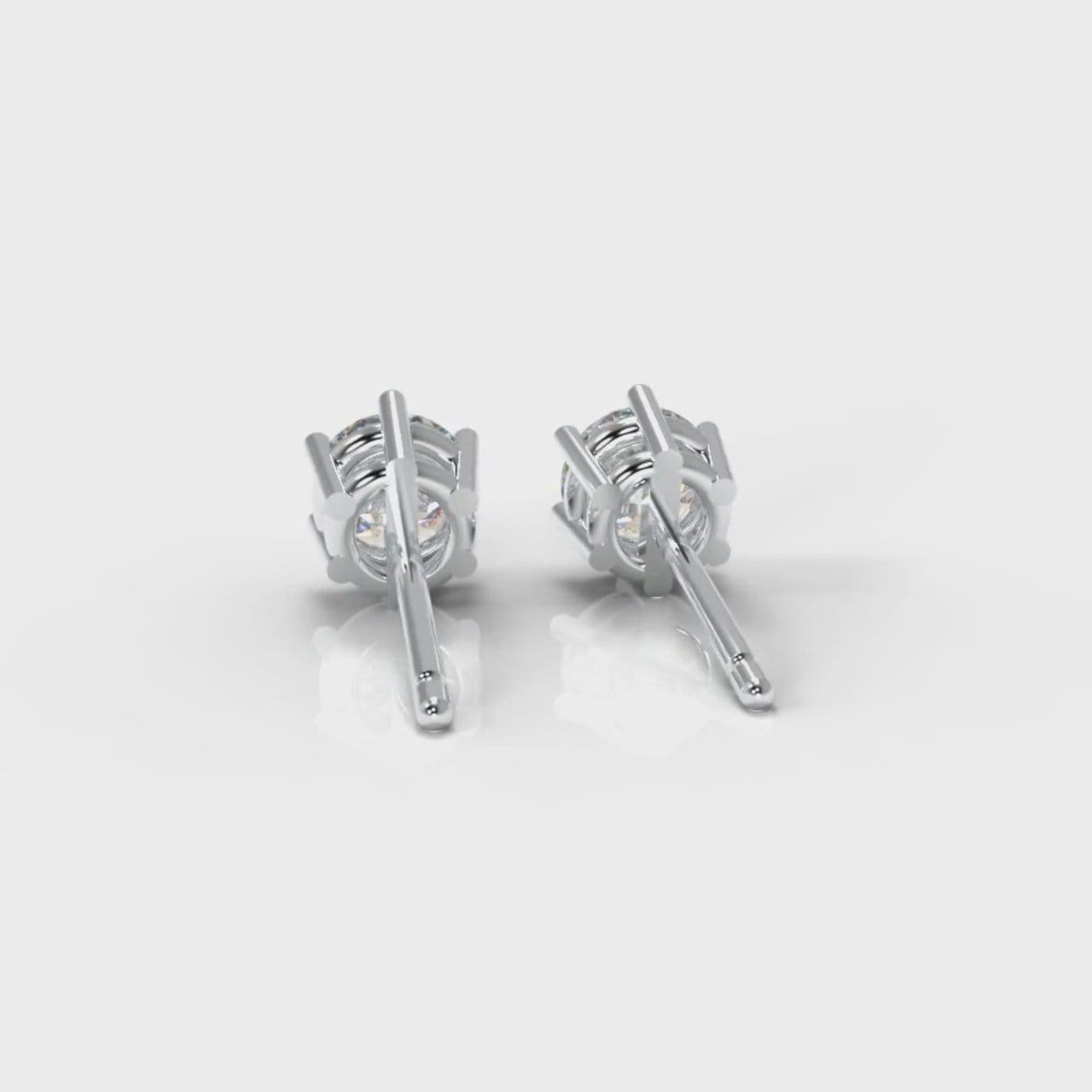 Six Claw Diamond Stud Earrings (Lab Grown Diamonds)
