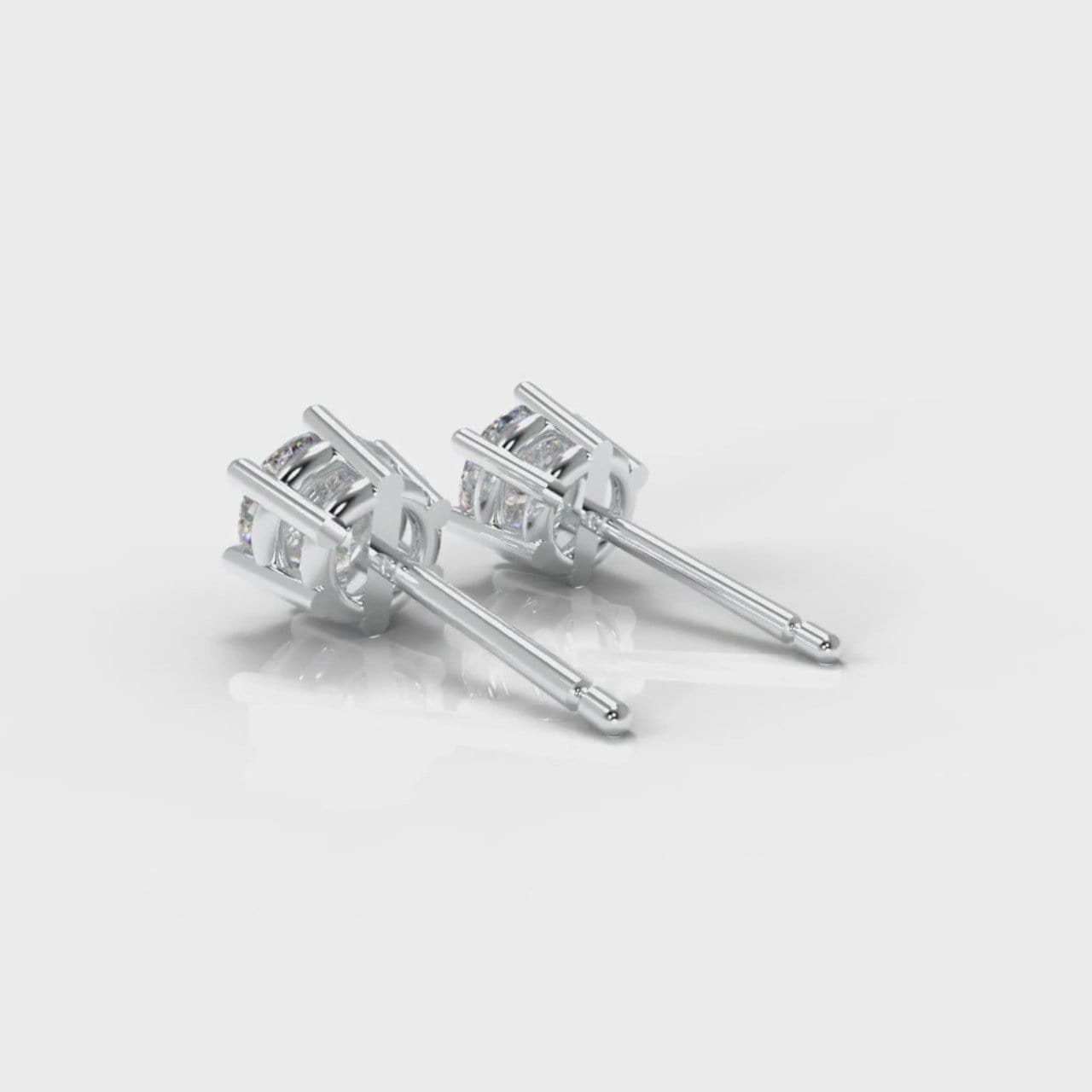 Six Claw Diamond Stud Earrings (Lab Grown Diamonds)