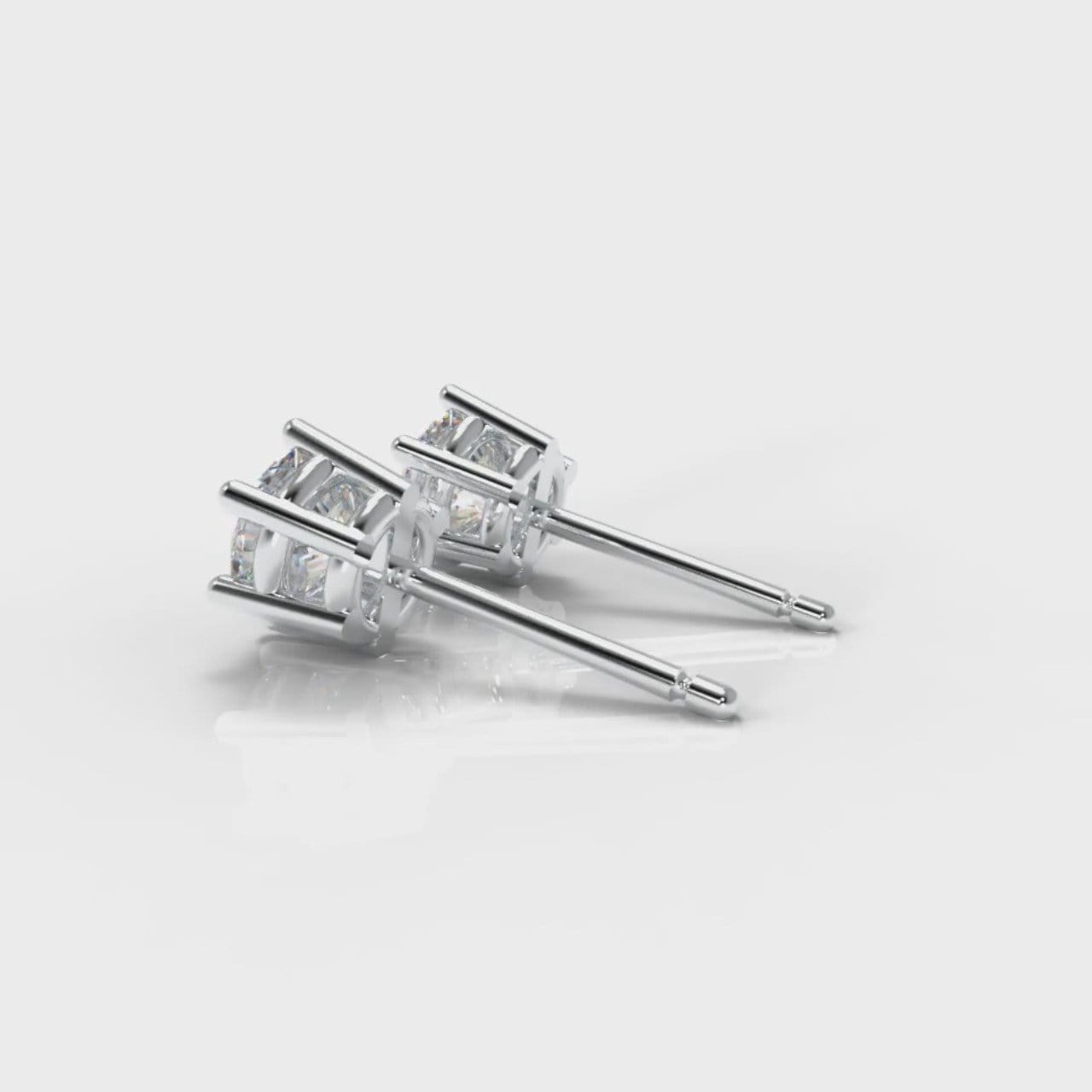 Six Claw Diamond Stud Earrings (Lab Grown Diamonds)