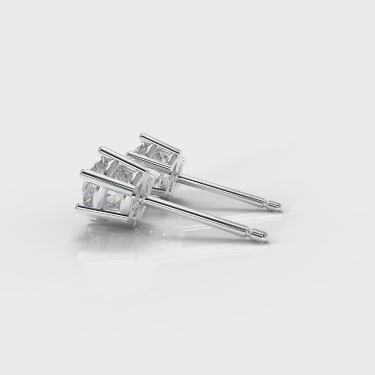 Six Claw Diamond Stud Earrings (Lab Grown Diamonds)