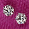Six Claw Diamond Stud Earrings (GIA Certified)