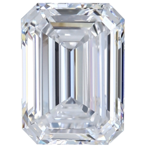 0.50 Carat H-Color VS1-Clarity Emerald Diamond