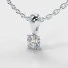 Four Claw Diamond Pendant (GIA Certified)