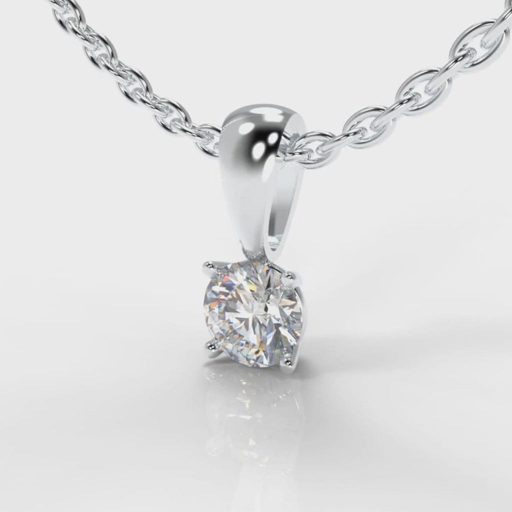 Four Claw Diamond Pendant (Lab Grown Diamond)