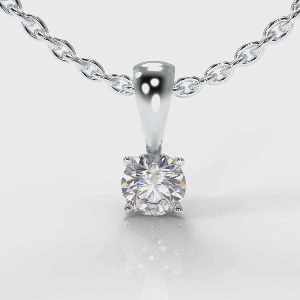 Four Claw Diamond Pendant (Lab Grown Diamond)