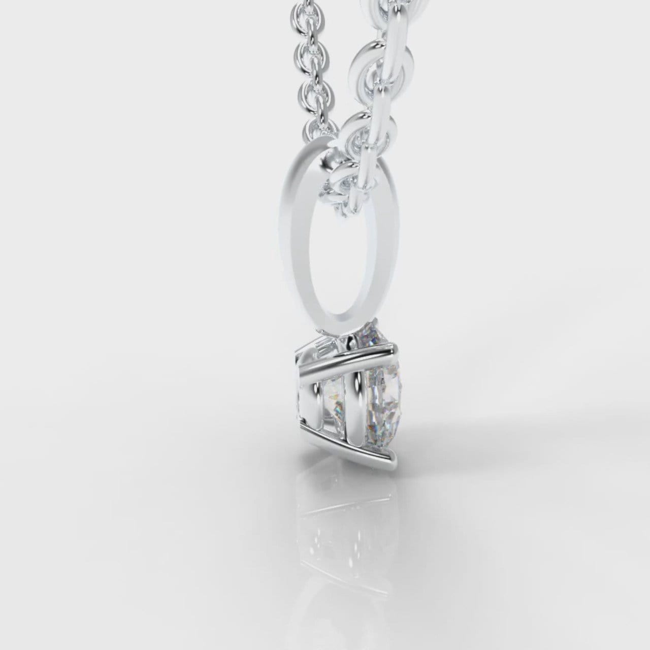 Four Claw Diamond Pendant (Lab Grown Diamond)