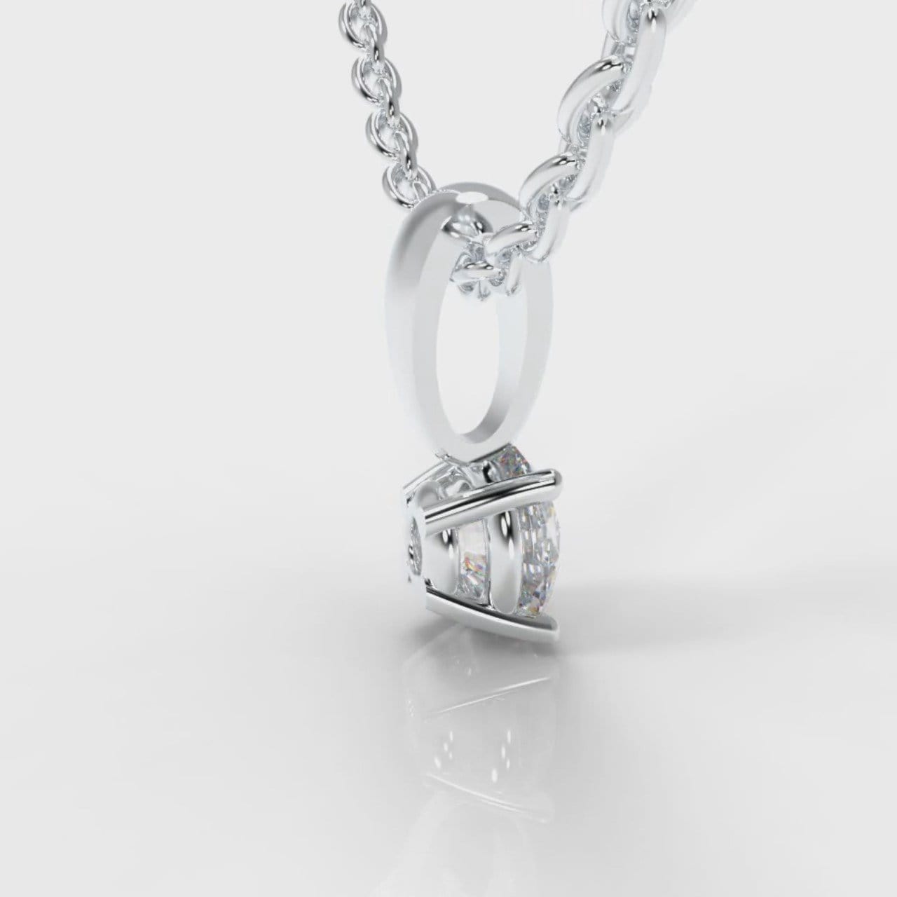 Four Claw Diamond Pendant (Lab Grown Diamond)