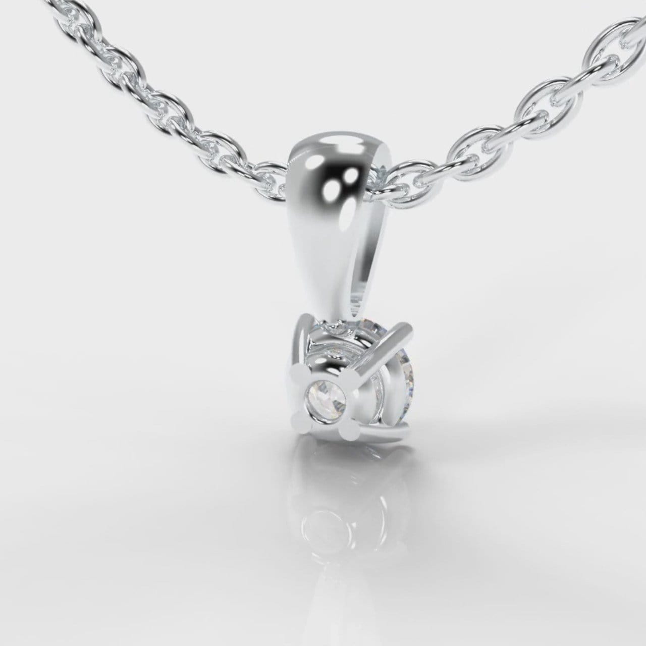 Four Claw Diamond Pendant (Lab Grown Diamond)