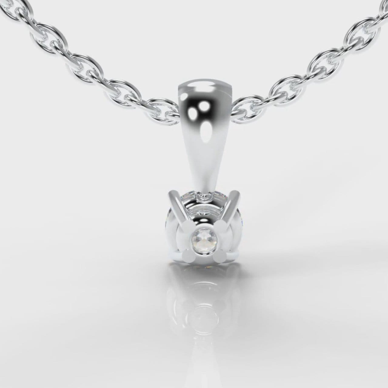 Four Claw Diamond Pendant (GIA Certified)