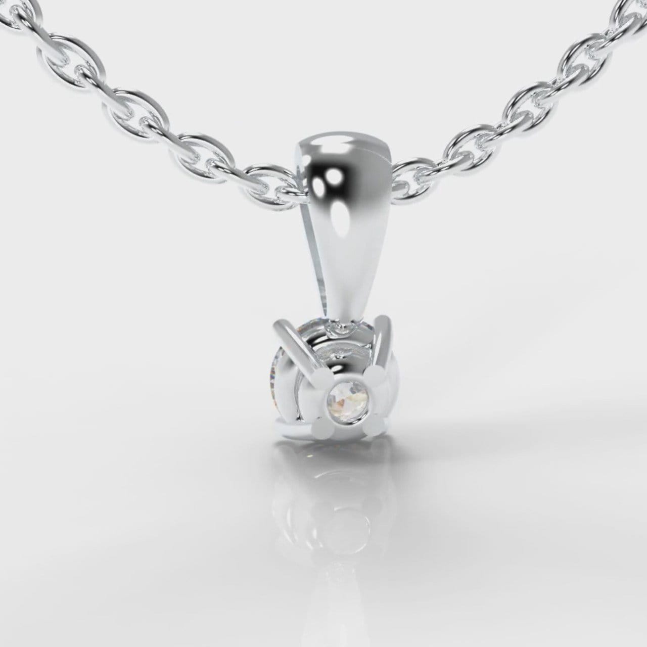 Four Claw Diamond Pendant (Lab Grown Diamond)