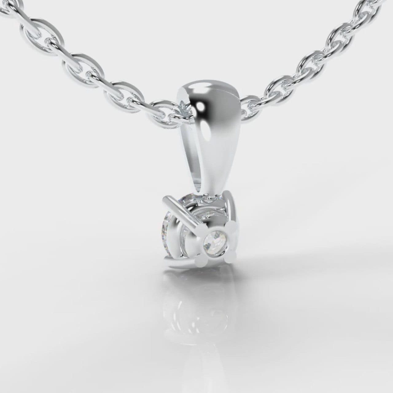 Four Claw Diamond Pendant (Lab Grown Diamond)
