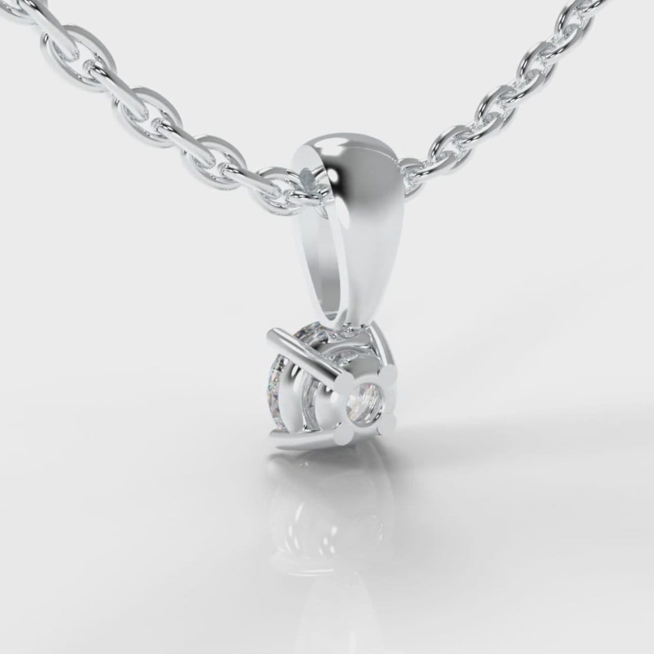Four Claw Diamond Pendant (Lab Grown Diamond)