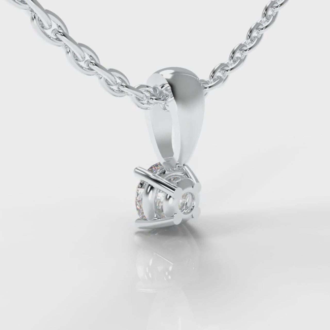 Four Claw Diamond Pendant (Lab Grown Diamond)