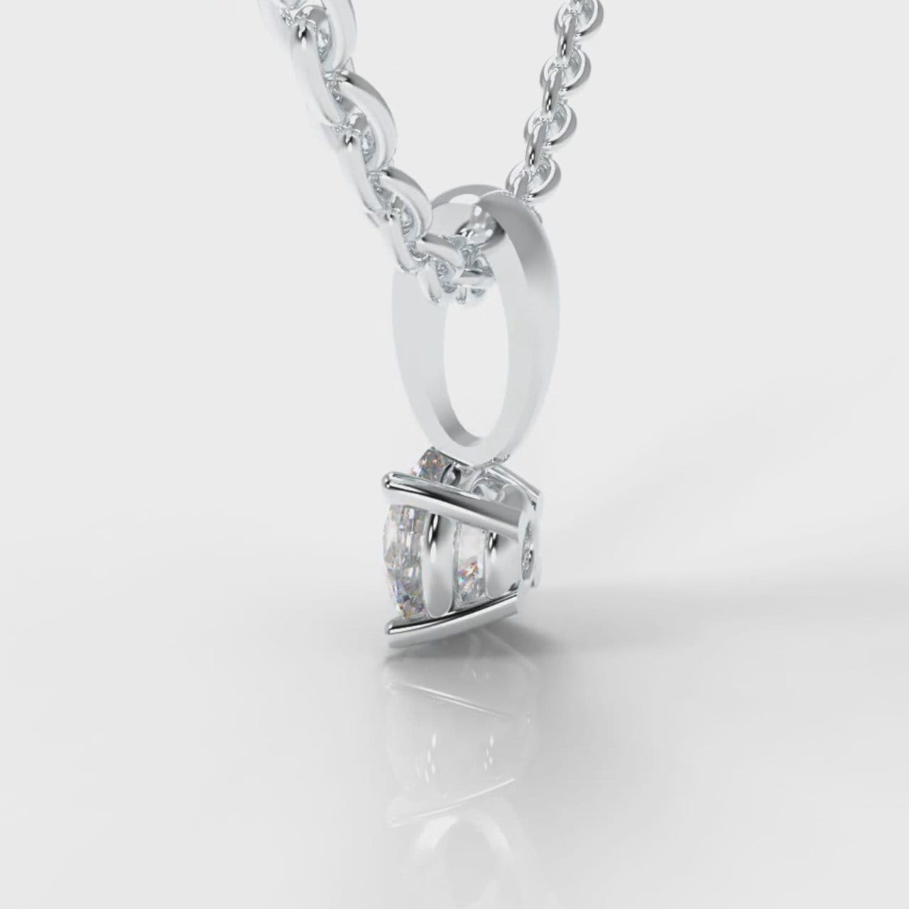 Four Claw Diamond Pendant (Lab Grown Diamond)