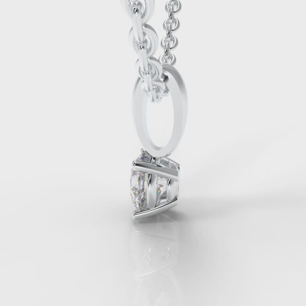Four Claw Diamond Pendant (Lab Grown Diamond)