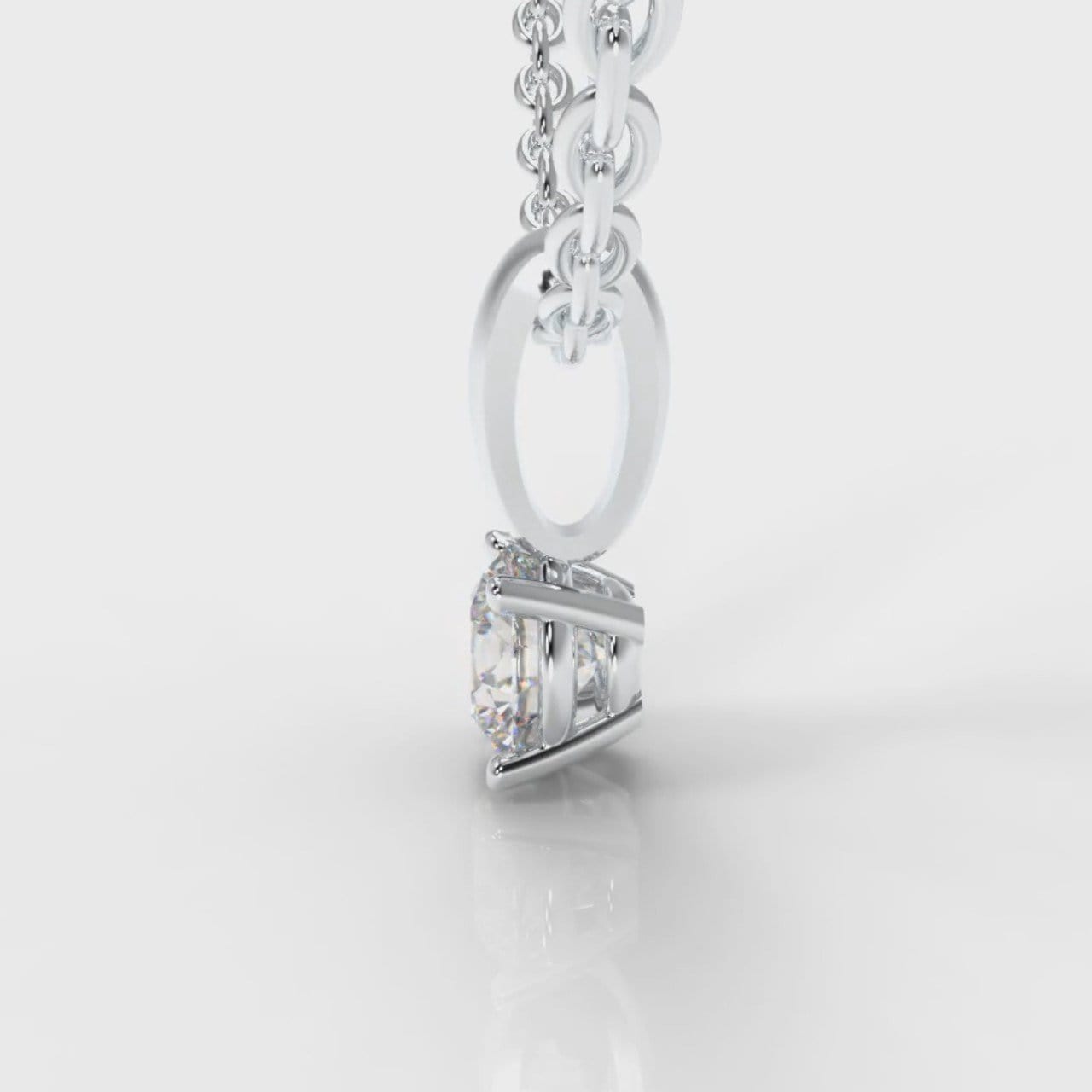 Four Claw Diamond Pendant (Lab Grown Diamond)