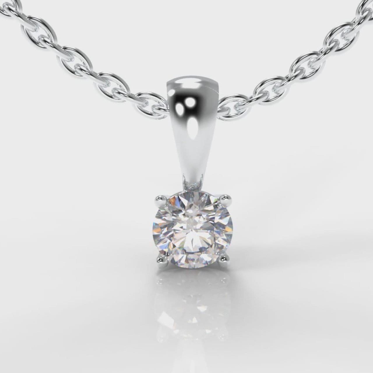 Four Claw Diamond Pendant (Lab Grown Diamond)