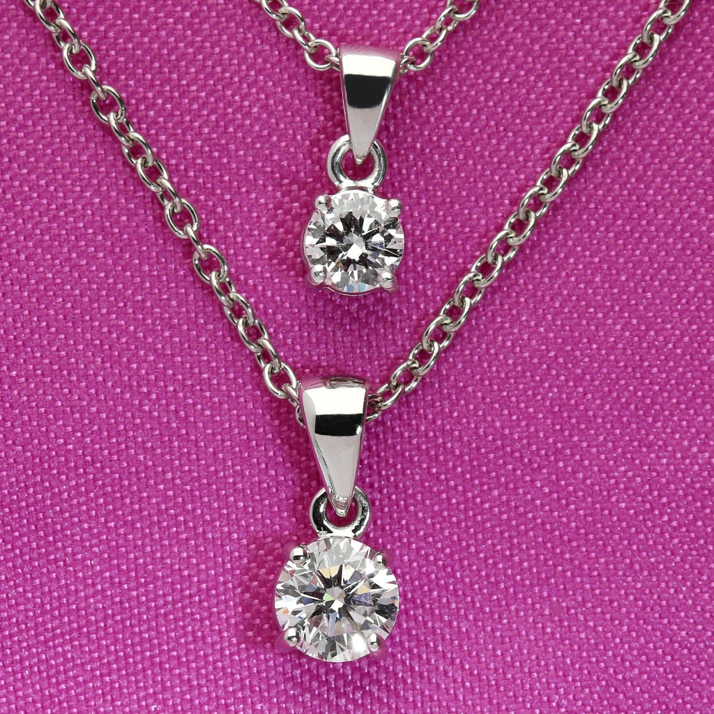 Four Claw Diamond Pendant (Lab Grown Diamond)
