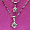 Four Claw Diamond Pendant (GIA Certified)