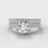 Star Micropavé Round Brilliant Bridal Set