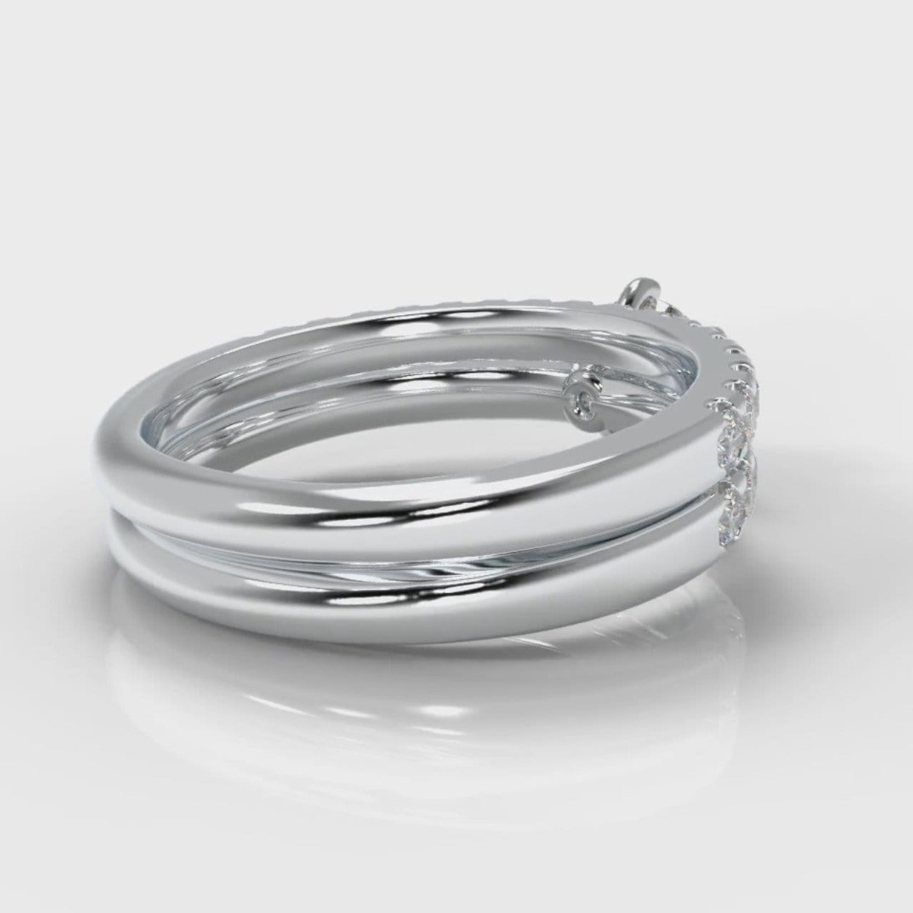 Star Micropavé Round Brilliant Bridal Set