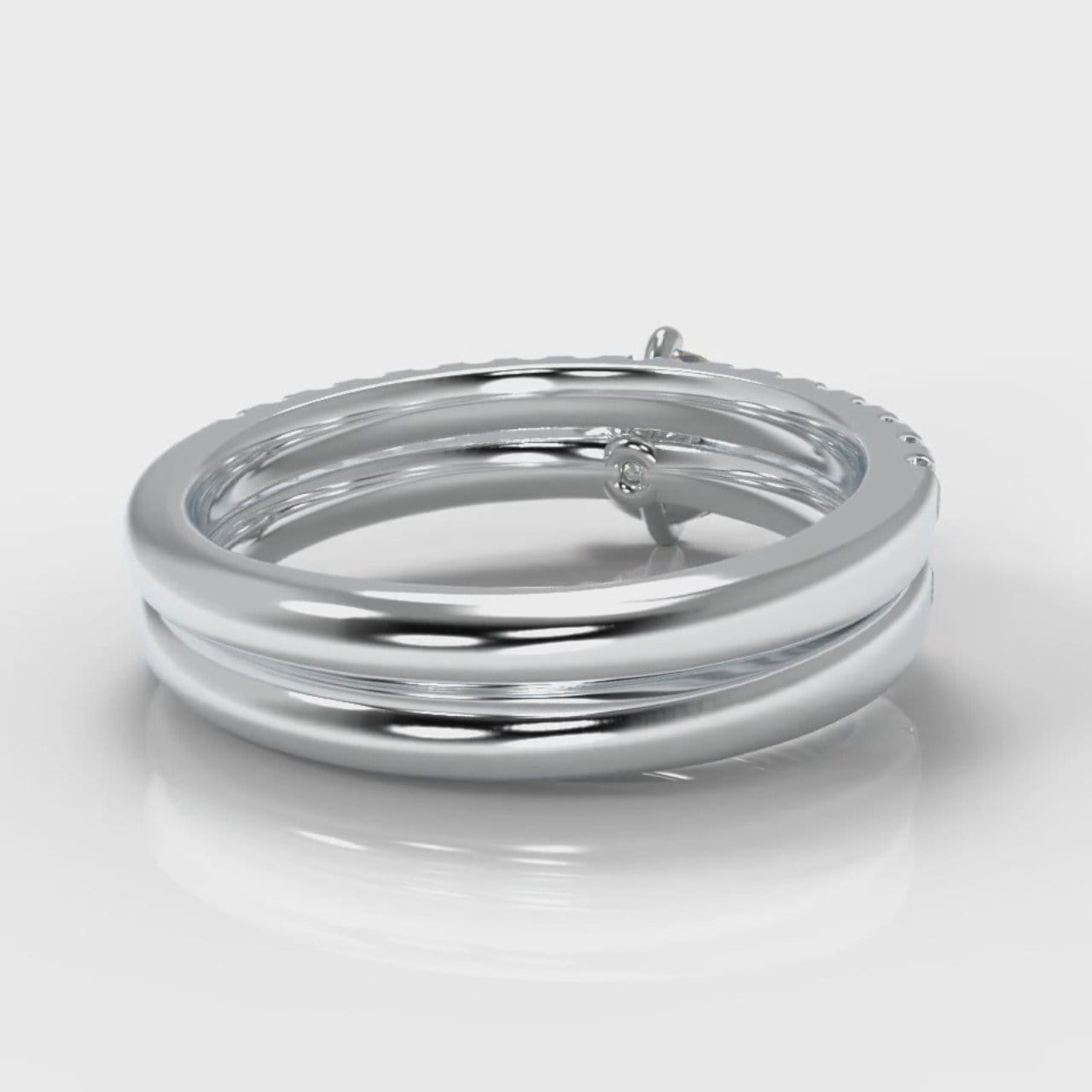 Star Micropavé Round Brilliant Bridal Set