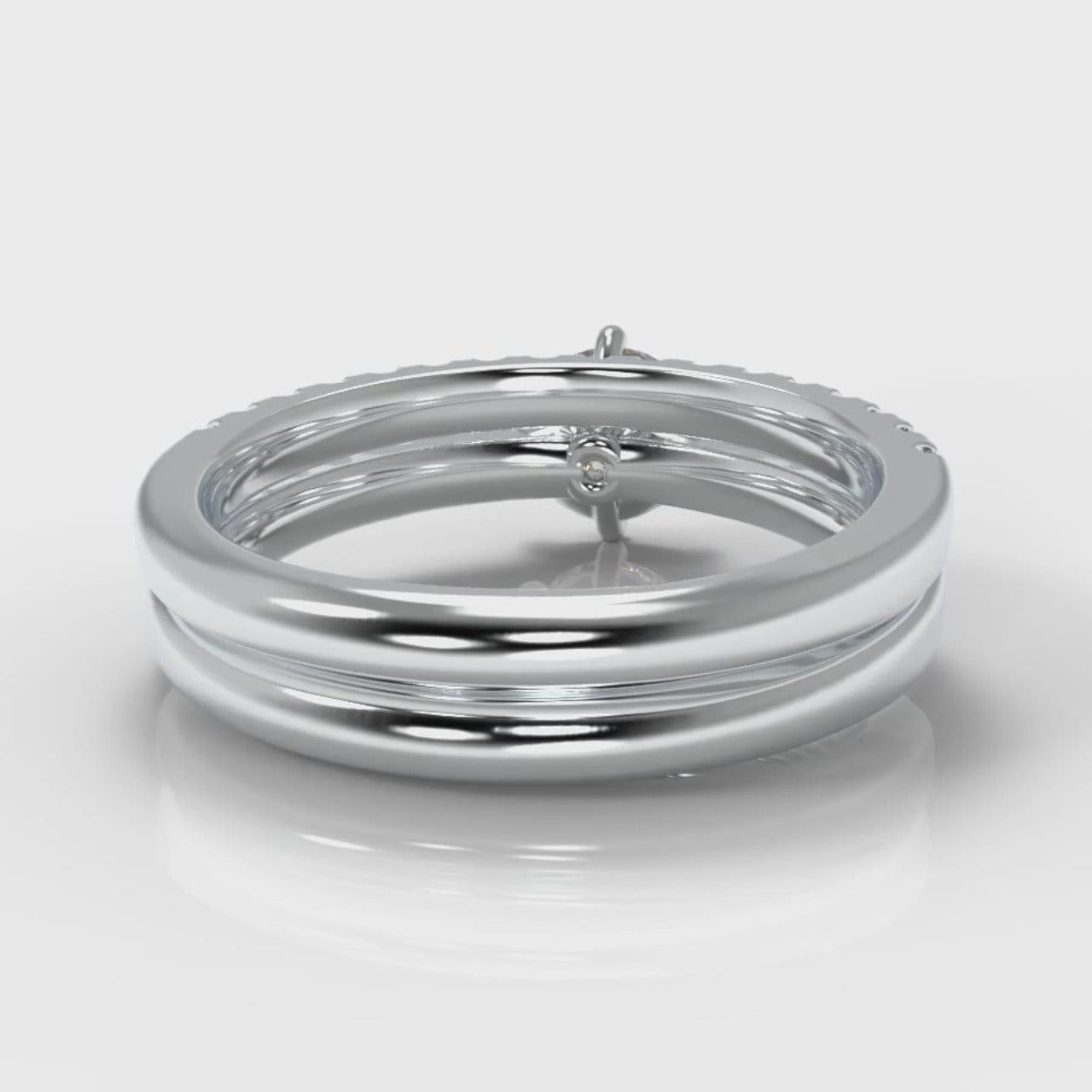 Star Micropavé Round Brilliant Bridal Set