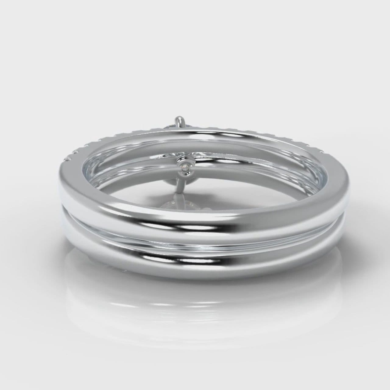 Star Micropavé Round Brilliant Bridal Set