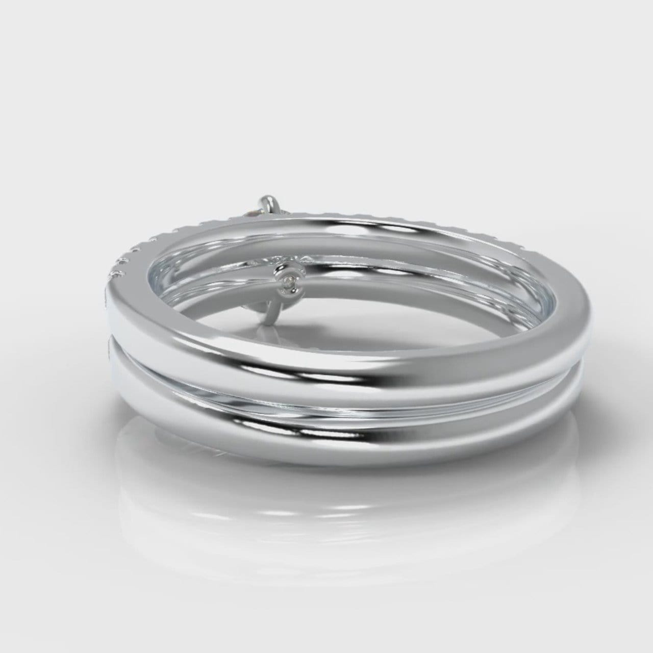 Star Micropavé Round Brilliant Bridal Set