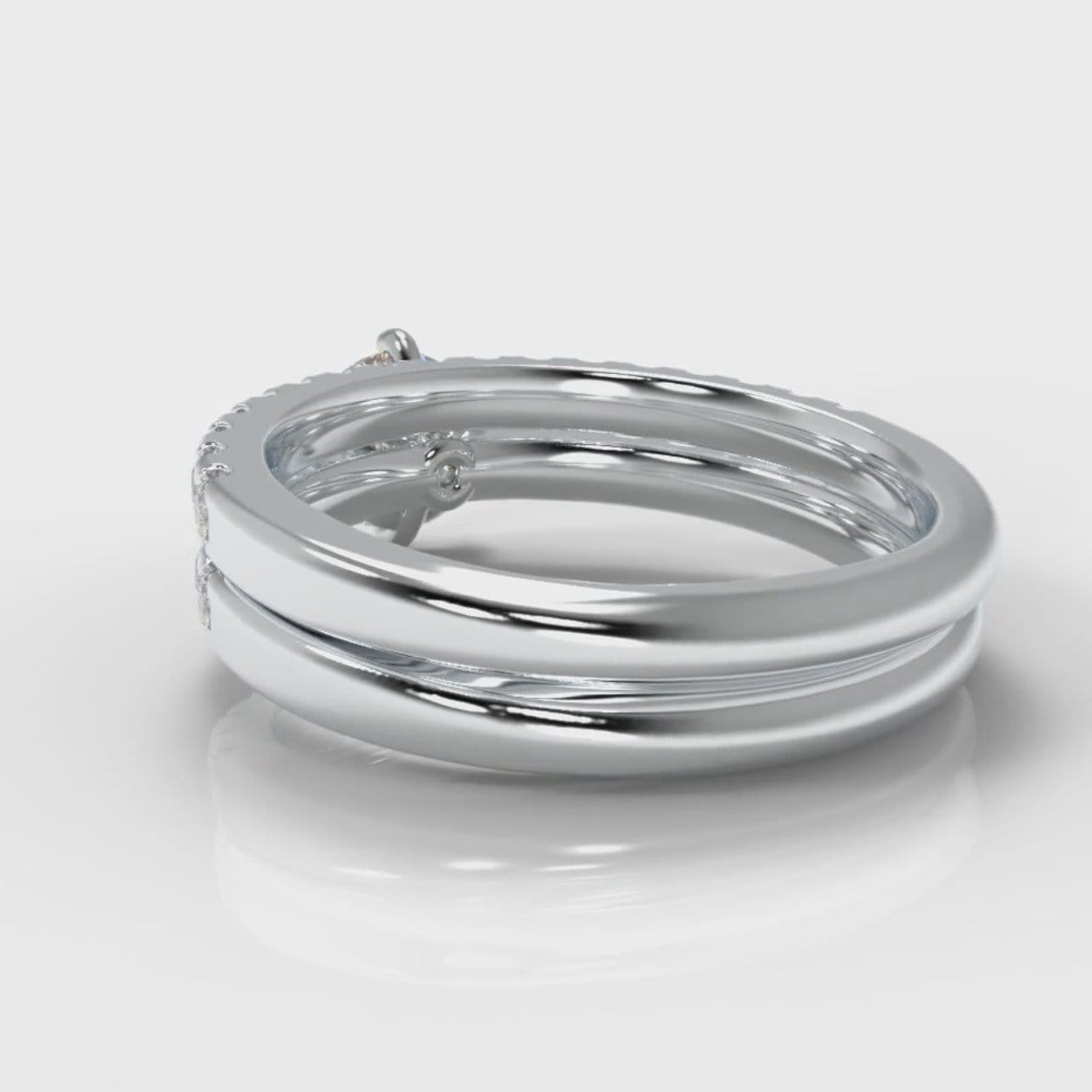 Star Micropavé Round Brilliant Bridal Set
