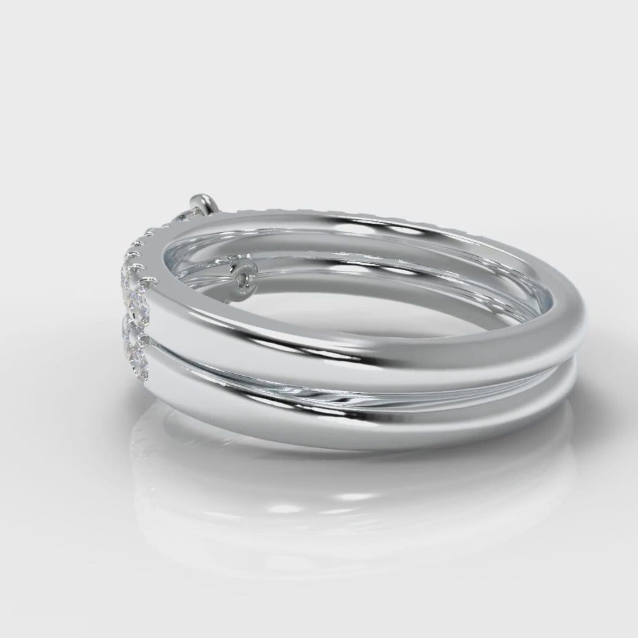 Star Micropavé Round Brilliant Bridal Set