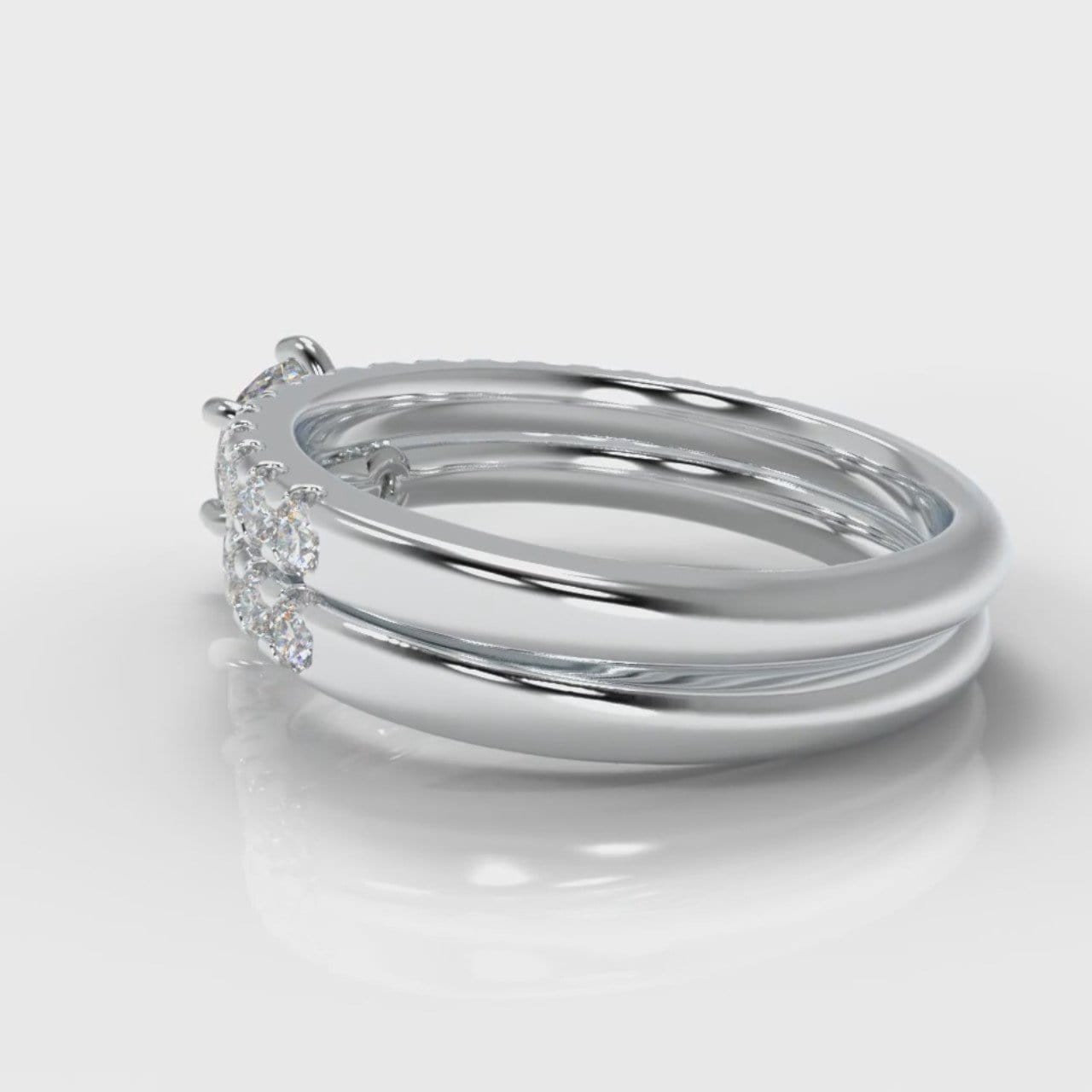 Star Micropavé Round Brilliant Bridal Set
