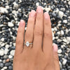 Petite Micropavé Oval Diamond Engagement Ring - Yellow Gold